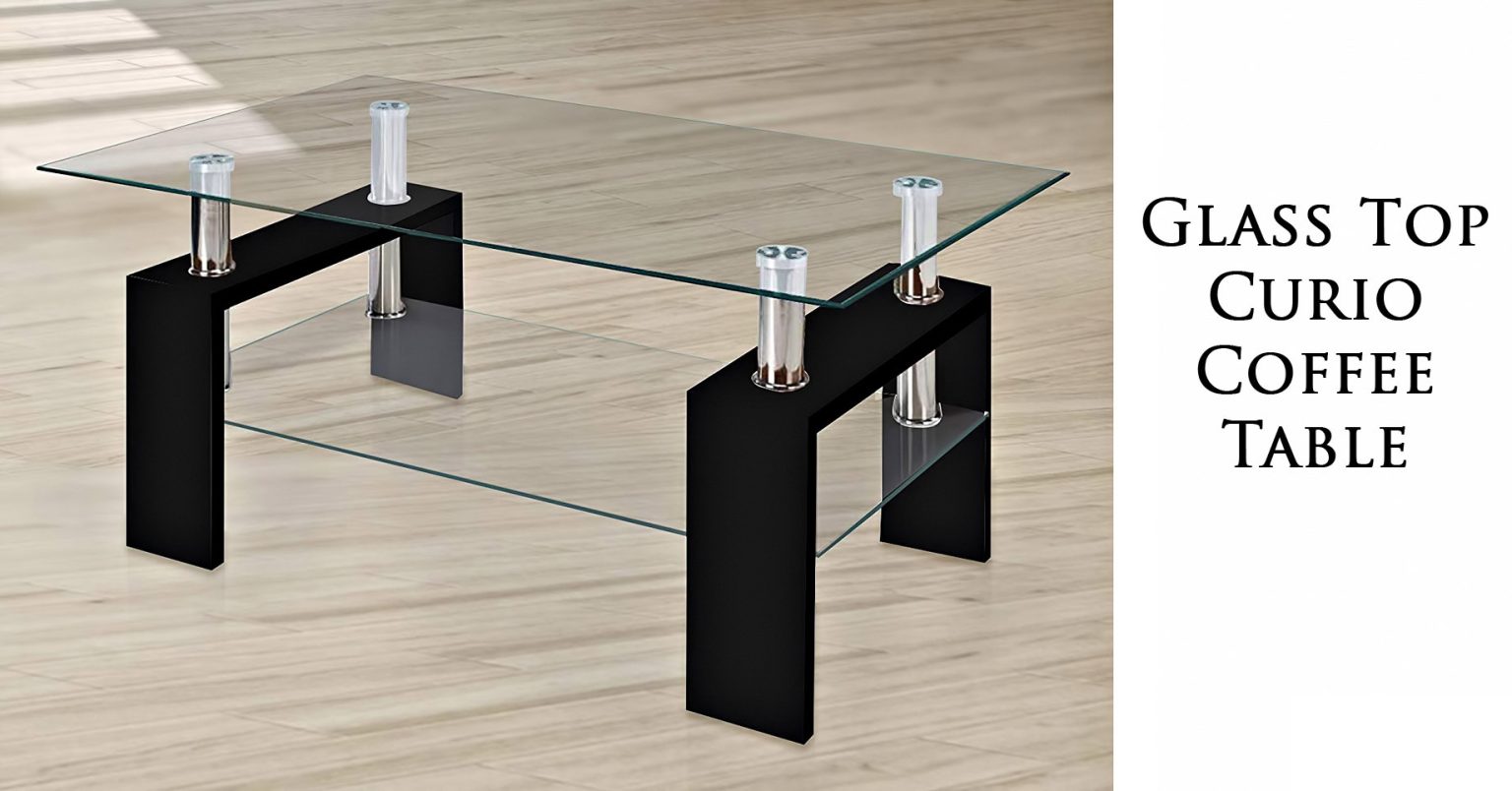 Glass Top Curio Coffee Table Paramountfurniture